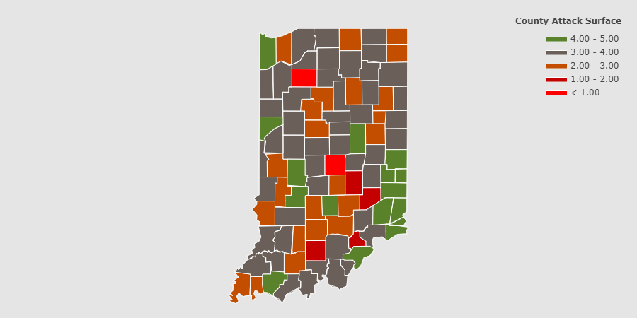 Map of Indiana